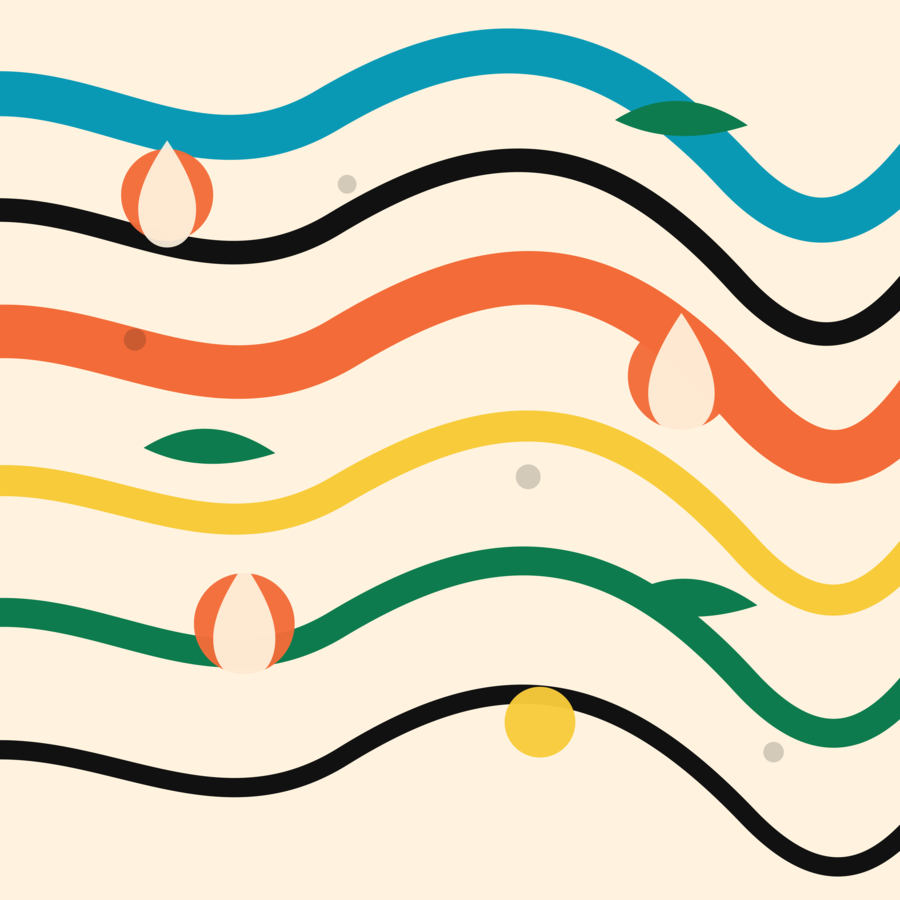 Copacabana Wave Tote artwork preview